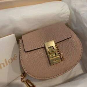 CHLOÉ Mini Drew Cross-Body Backpack - Cement Pink